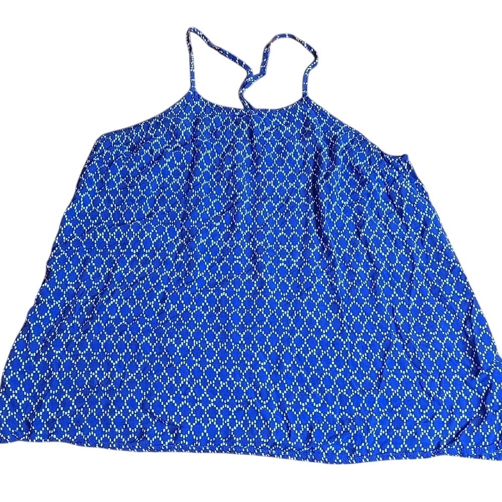 Old Navy Tank Top, Blue, White,‎ Women's Size Medium